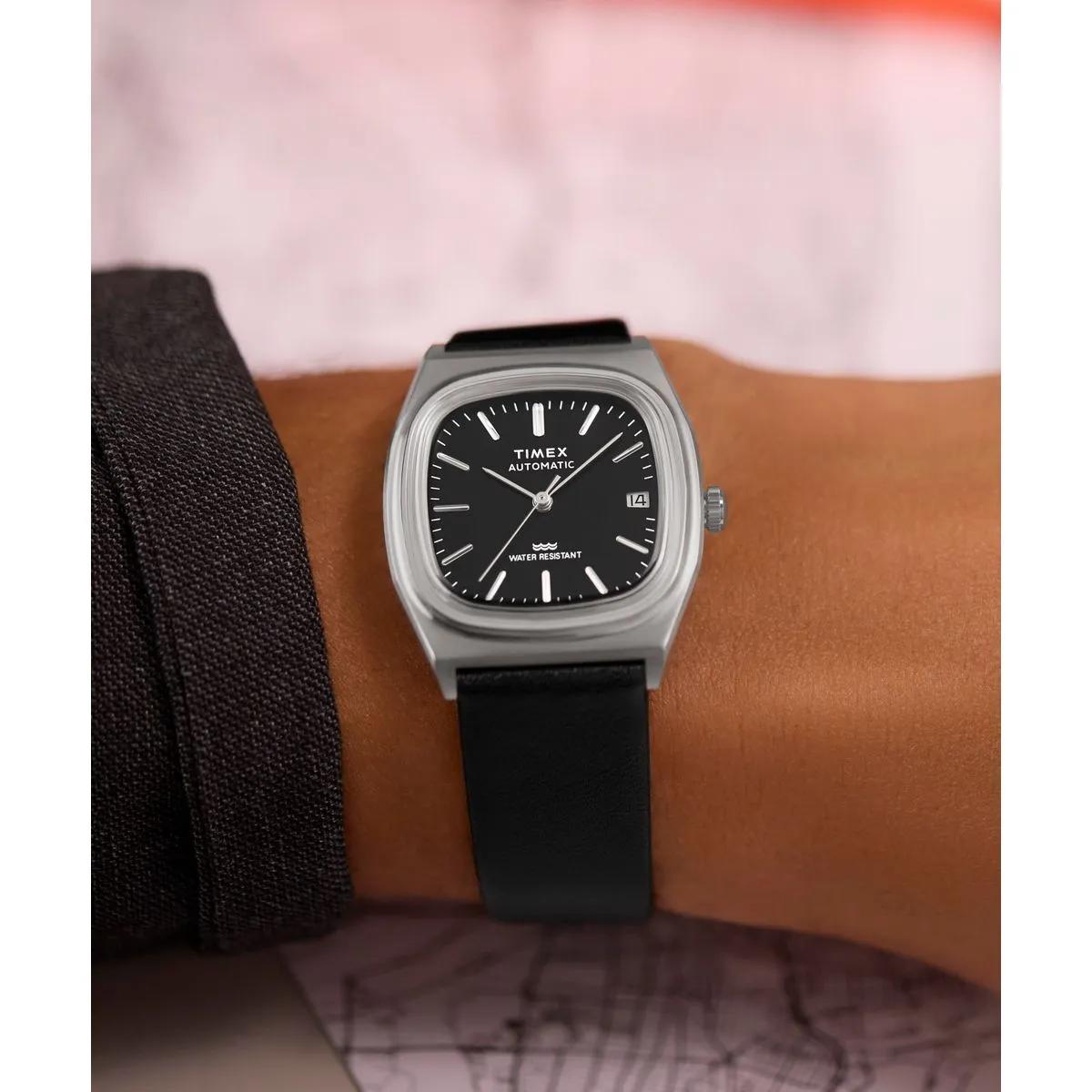 Thumbnail - Timex Uhren - Mechanische Automatikuhr Timex Automatic 1983 E Li - Gr. unisize - in Schwarz - für Damen