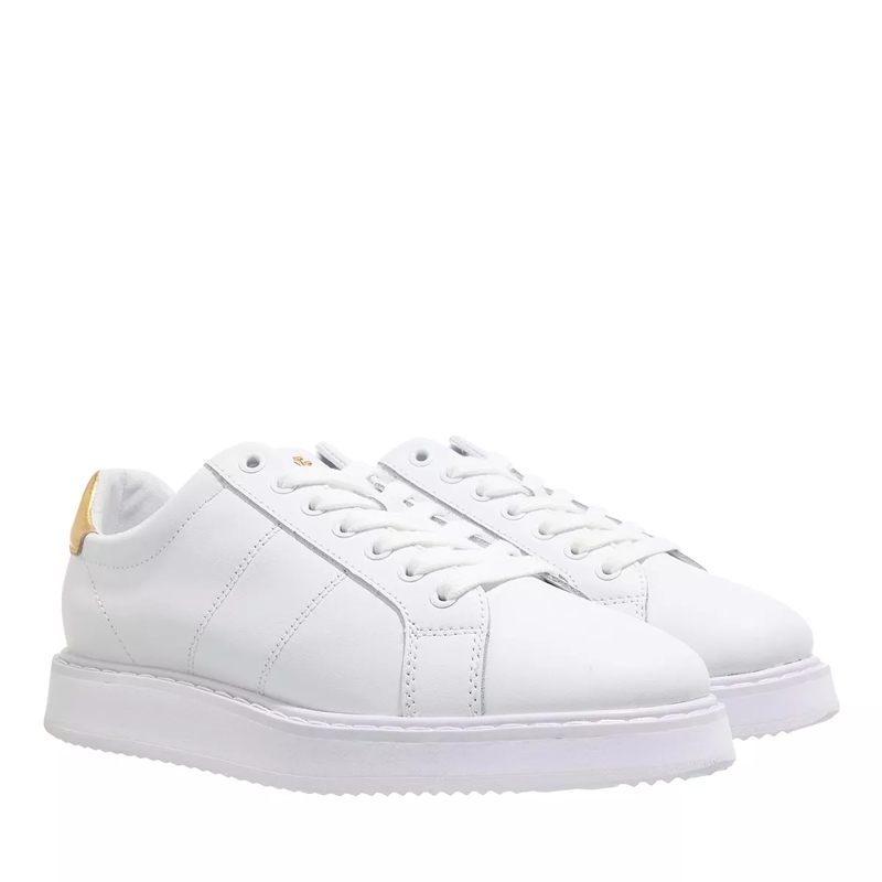 Lauren Ralph Lauren Low-Top-Sneaker Angeline 4 Sneakers Low Top Lace Rl White/Rl Gold