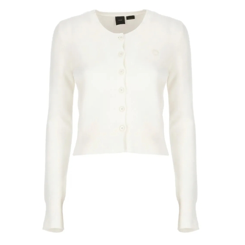 PINKO Carattere Sweater White Strickjacke