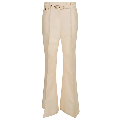 Zimmermann  Eden Wide Leg Trousers Neutrals