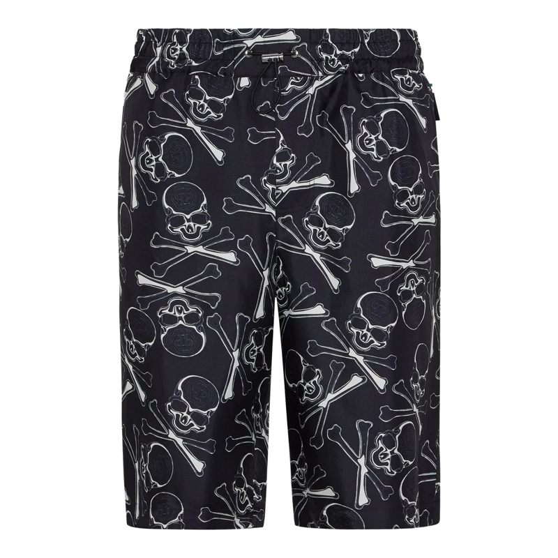 Philipp Plein Shorts Shorts Skull Bones schwarz