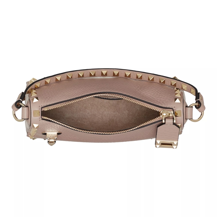 Valentino Garavani Small Rockstud Shoulder Bag Poudre Shoulder Bag