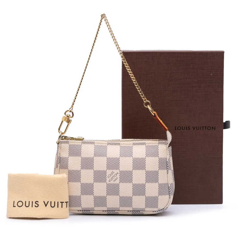 Louis Vuitton Tote Damier Azur Mini Pochette Accessoires weiß (Image 10)