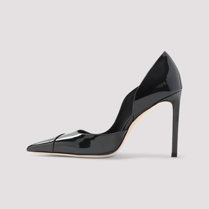 Jimmy Choo Pumps Pointed Toe Patent Leather Brigitte Pumps Black