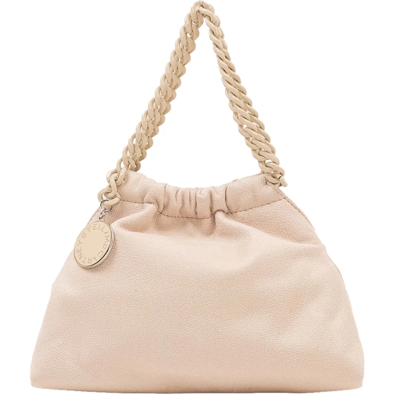Stella McCartney Sac à bandoulière Falabella Mini Borsa Coulisse beige