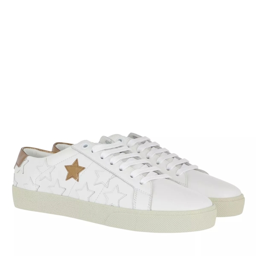 Saint Laurent Star Court Classic Sneakers Leather White/Gold lage-top sneaker