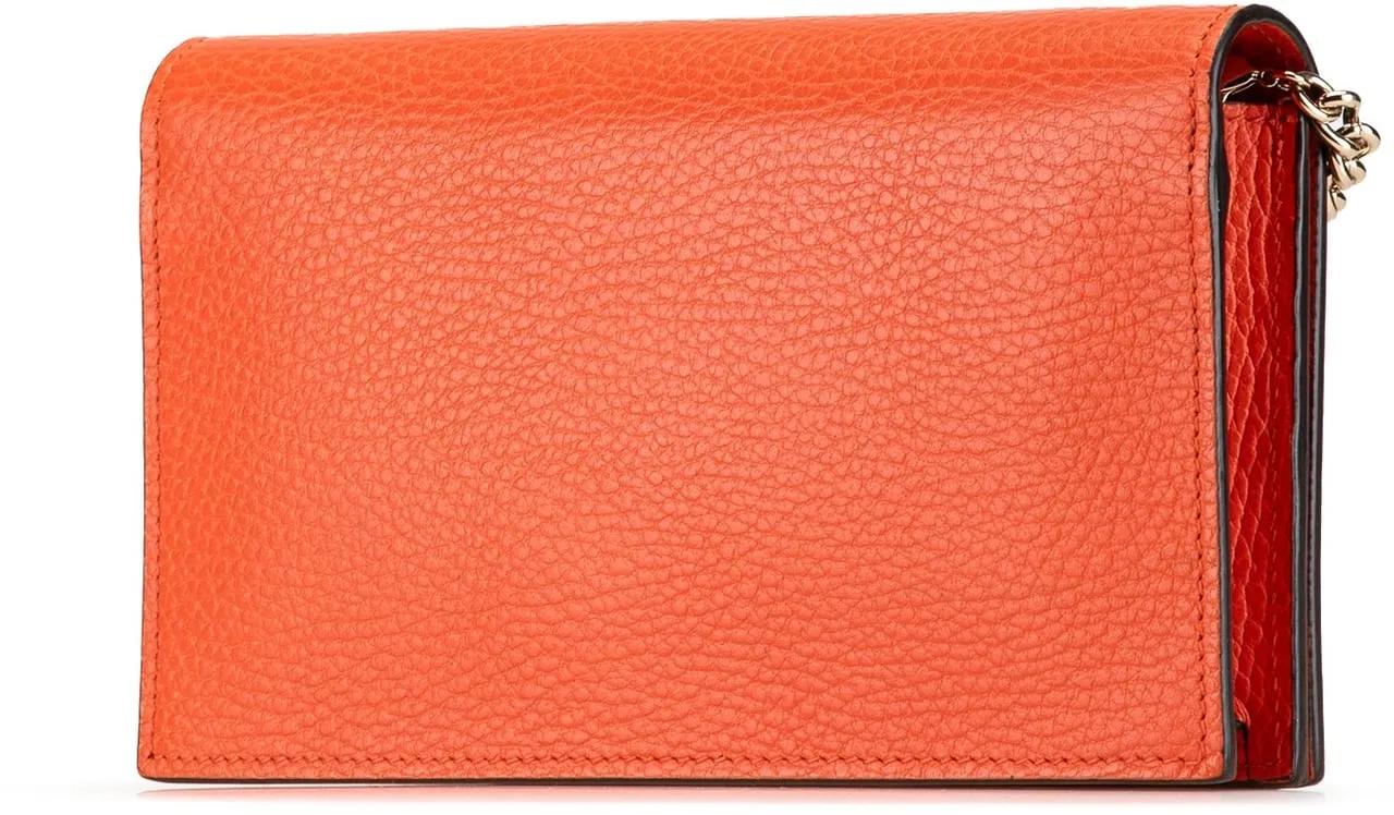 Gucci Hobo bags 2016-2024 Leather Betty Wallet on Chain in oranje