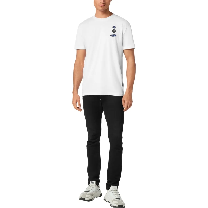 Philipp Plein T-Shirt T-Shirt Racing weiss(Image 4)