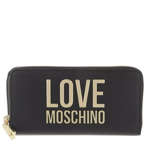 Love Moschino Portafogli Bonded Pu  Nero Continental Wallet