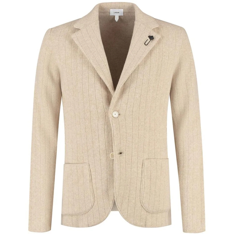 Lardini  Man Knitted Jacket beige