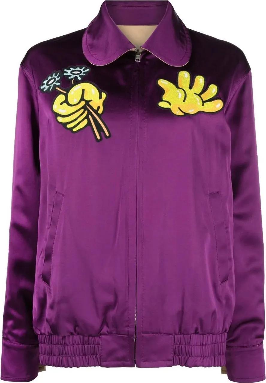 Thumbnail - Kenzo - blouson purple - Größe S - orange