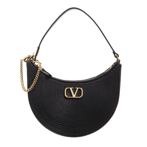 Valentino Garavani V Logo Signature Mini Bag Nero Hobo Bag