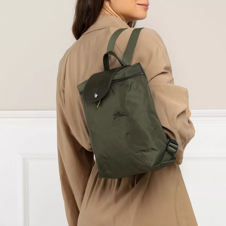 Longchamp Le Pliage Green Backpack M Forest Rucksack