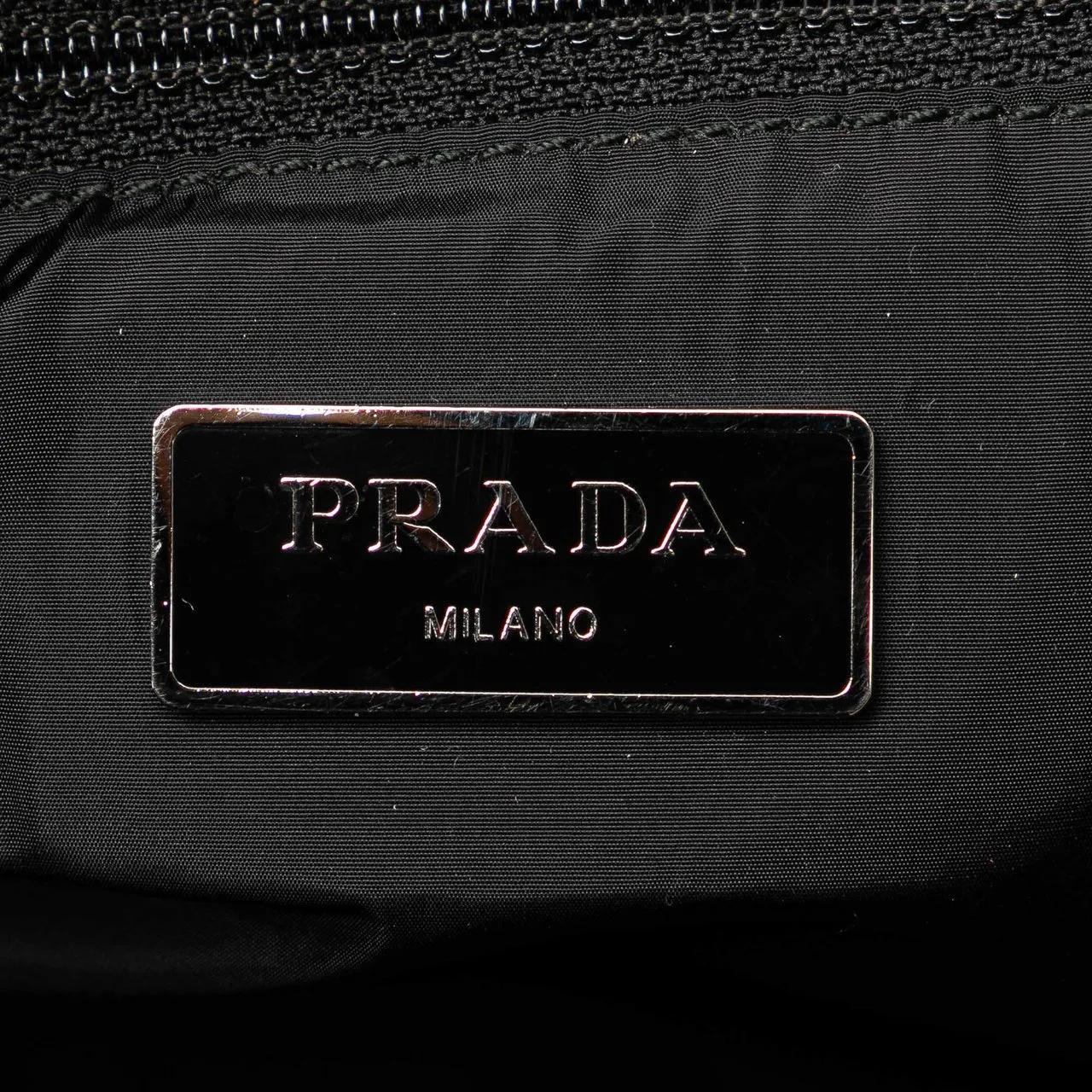 Thumbnail - Prada Shopper - Tessuto Stampato I Heart Prada Tote - Gr. unisize - in Schwarz - für Damen