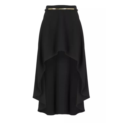 Elisabetta Franchi Crepe Skirt Black 