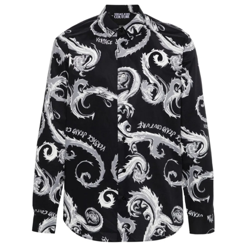 Versace Jeans Couture Chemises Shirt With Print Black