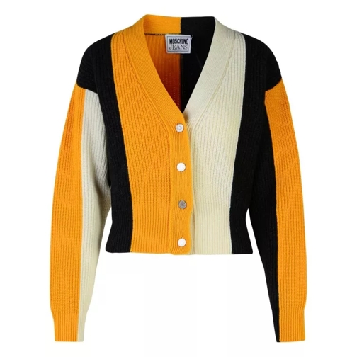 Moschino Multicolor Wool And Viscose Blend Striped Cardigan Multicolor 