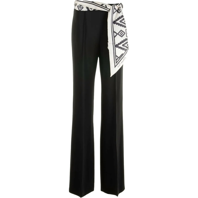 Elisabetta Franchi Pantalon Elisabetta Franchi  Pantalons Zwart Pa0773 2e2 - 1 schwarz