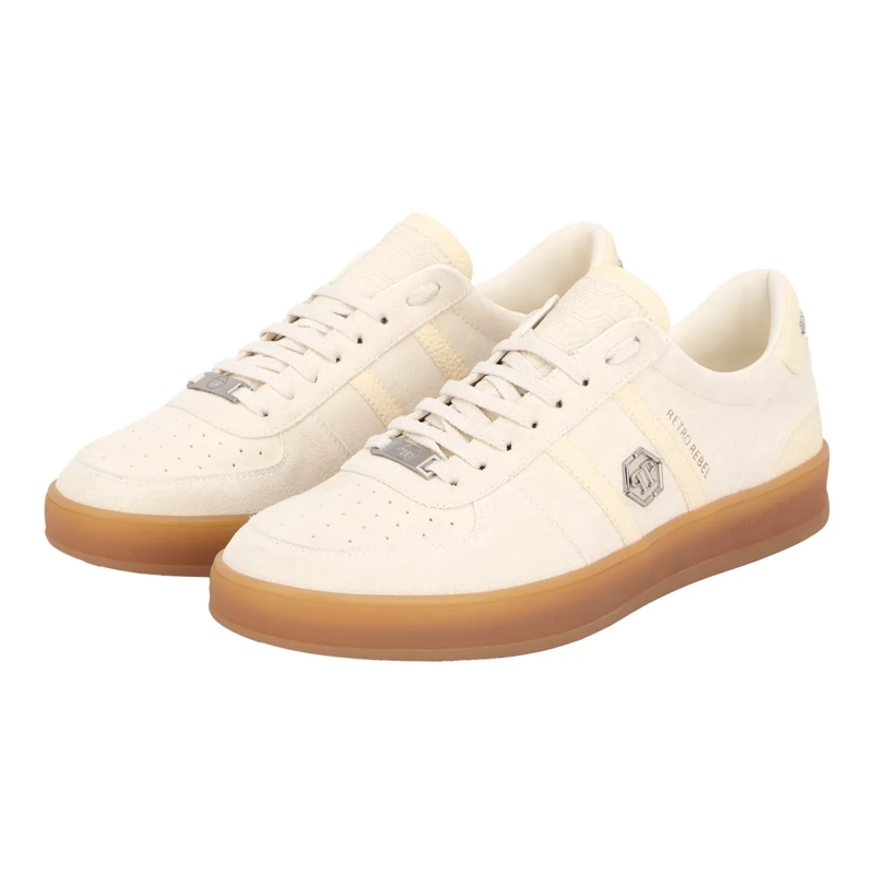 Philipp Plein Low-Top-Sneaker Low-Top Sneakers Retro Rebel weiss