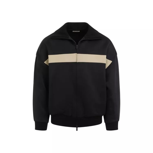 FEAR OF GOD Stripe Track Black Nylon Jacket Black 