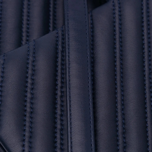 Chanel Sac à bandoulière 2015-2016 Jumbo Double Stitch Chevron Lambskin Sin blau (Image 11)