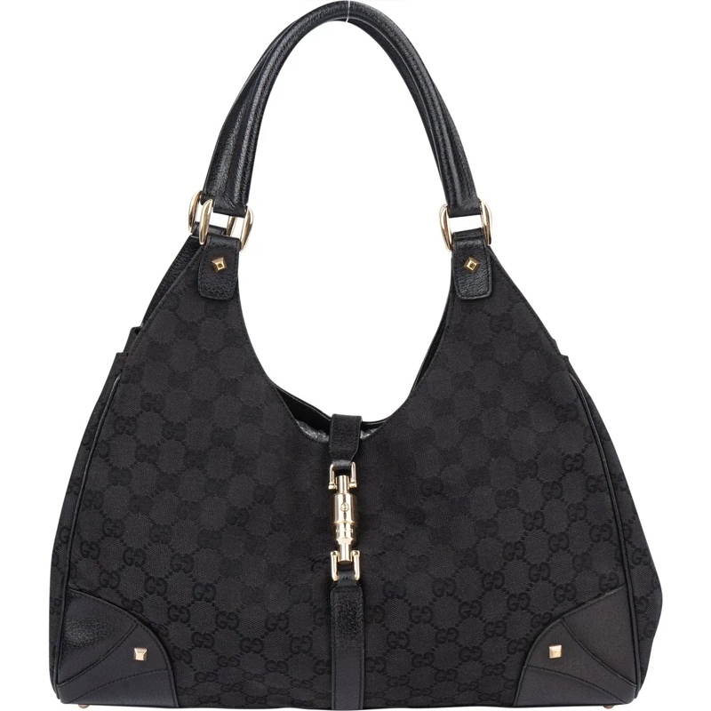 Gucci Schultertasche Gucci GG Monogram Jackie Handbag schwarz