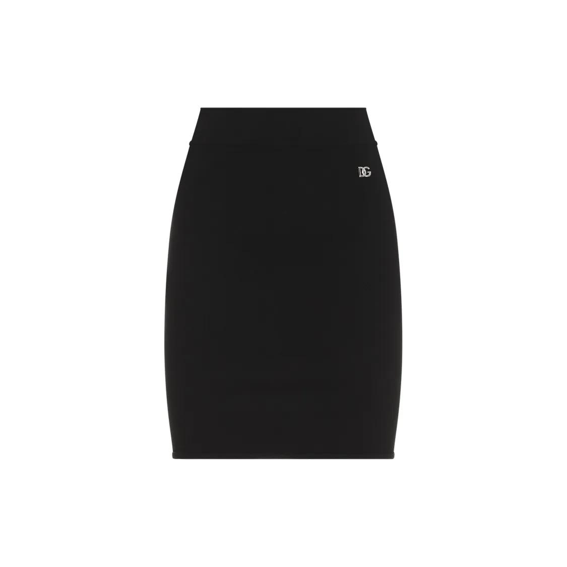 Dolce&Gabbana - Viscose Mini Skirt - Größe 42 - schwarz