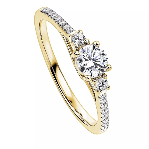 Created Brilliance The Olivia Lab Grown Diamond Ring Yellow Gold Bague diamant