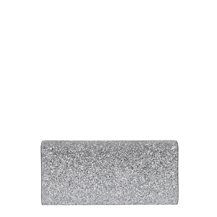 Jimmy Choo Powder Glitter Fabric Clutch