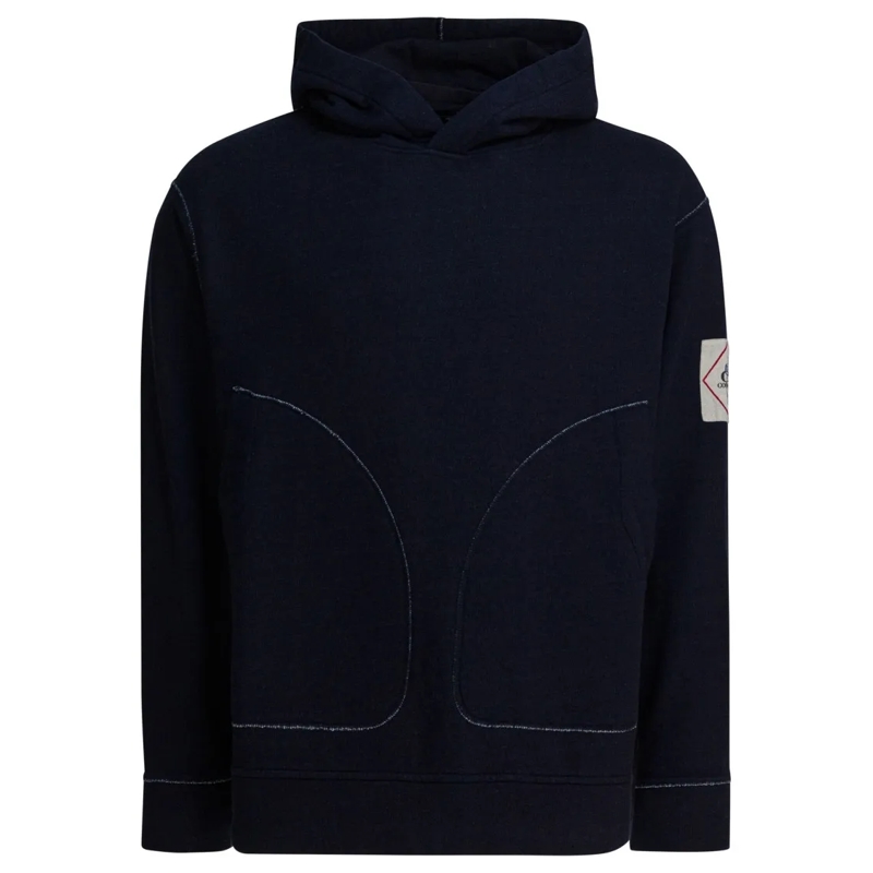 CP Company  Indigo Sweatshirt With Adjustable Hood Black