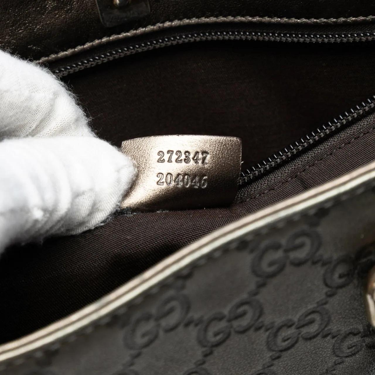 Thumbnail - Gucci Shopper - Metallic Guccissima Tote - Gr. unisize - in Braun - für Damen