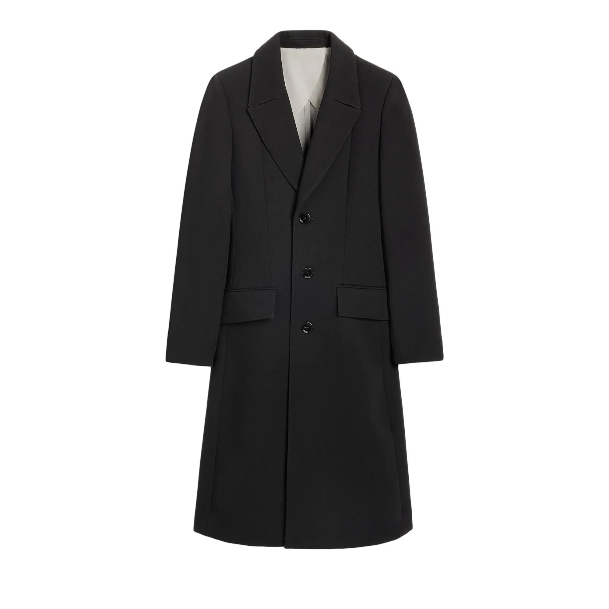 AMI Paris - MANTEAU TROIS BOUTON AJUSTE - Größe F38 - black