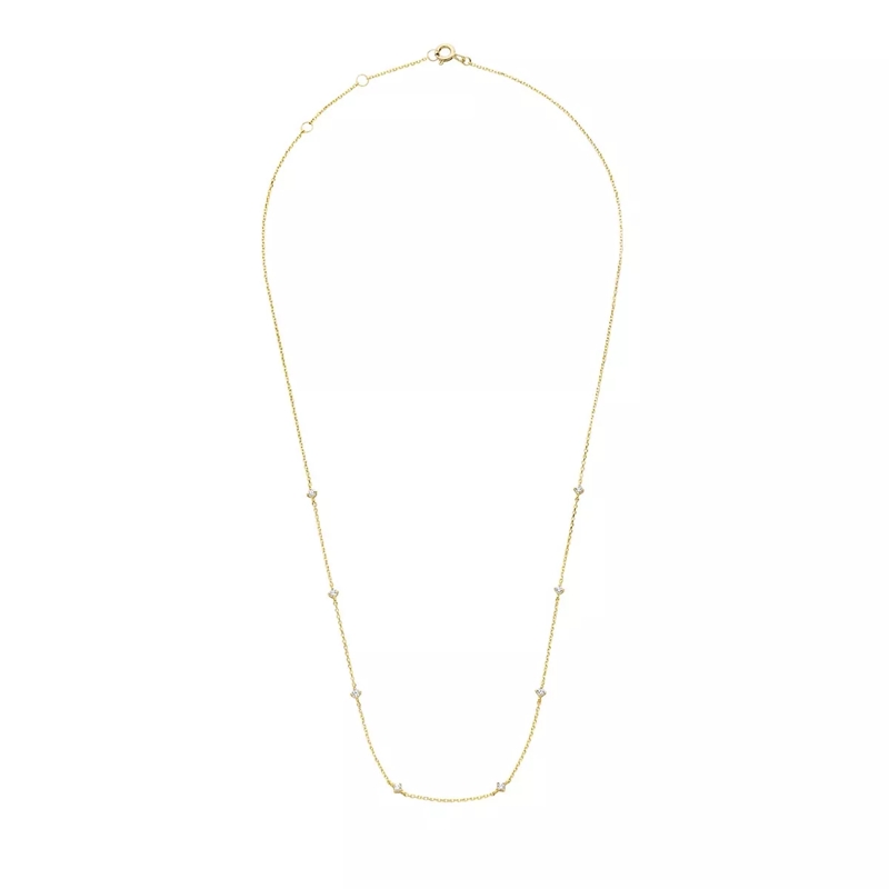 Isabel Bernard Kurze Halskette Rivoli Esmée 14 karat necklace with zirconia Gold