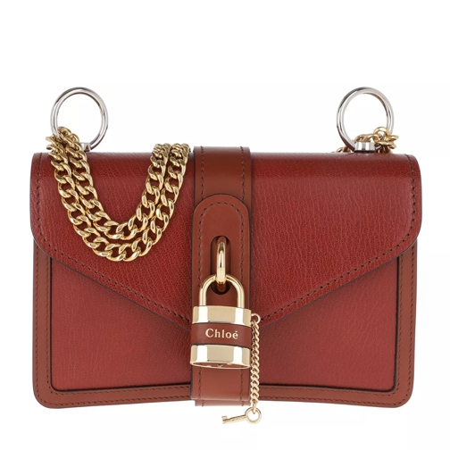 Chloé Aby Shoulder Bag Leather Sepia Brown Crossbody Bag