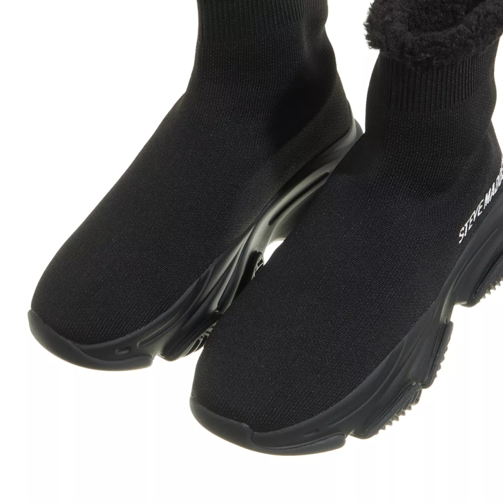 Steve madden black slip on sale on