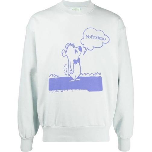 Aries  No Problemo Stoner Bear Logo Sweatshirt blau