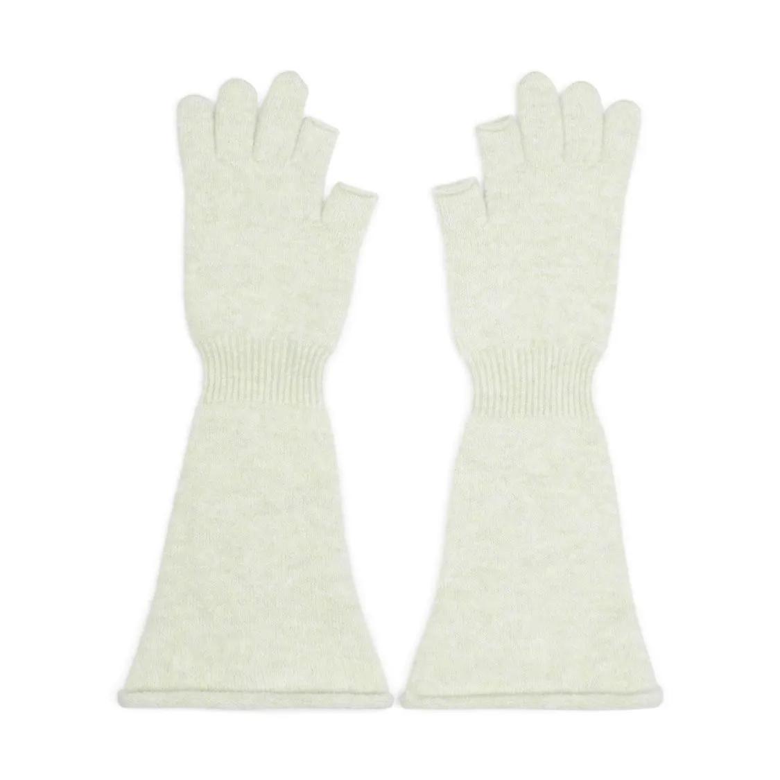 Rick Owens Handschuhe - Pale Green Alpaca Gloves - Gr. ONE SIZE - in Grün - für Damen