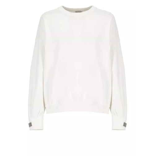 Brunello Cucinelli White Cotton Sweatshirt White 