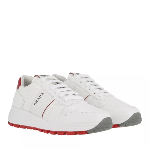 Prada Prax01 Sneakers White Red Low-Top Sneaker