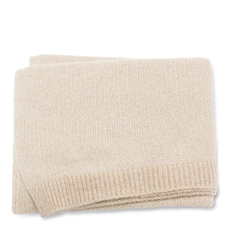 Fabiana Filippi Lichtgewicht Sjaal Beige Sparkling Scarf Neutrals