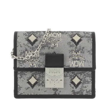 Millie visetos canvas outlet wallet on a chain