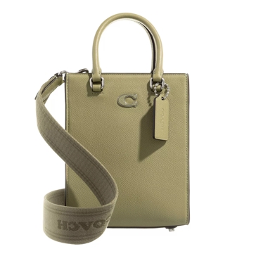 Coach Tote 16 In Crossgrain Leather Moss Mini Bag