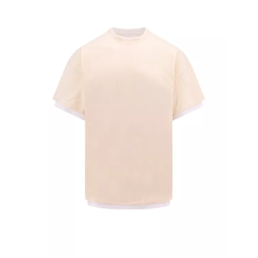 Jil Sander Double Layer Cotton T-Shirt Neutrals 