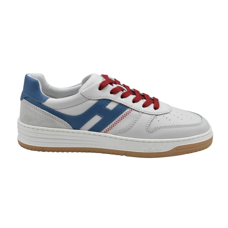 Hogan Lage-top sneaker White And Blue Sneakers With Sporty Accents Grey