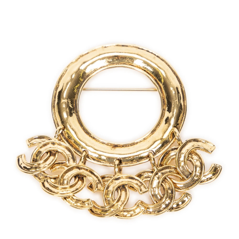 Chanel Anhänger CC Brooch gold