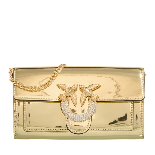 PINKO Portemonnaie mit Überschlag Love One Wallet C Oro-Shiny Gold