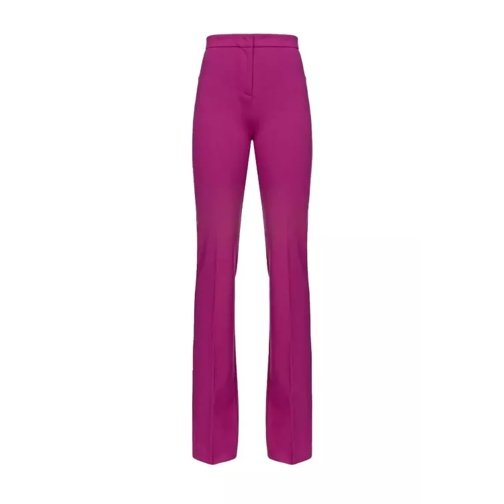 Pinko Pink Straight Trousers Pink Hosen