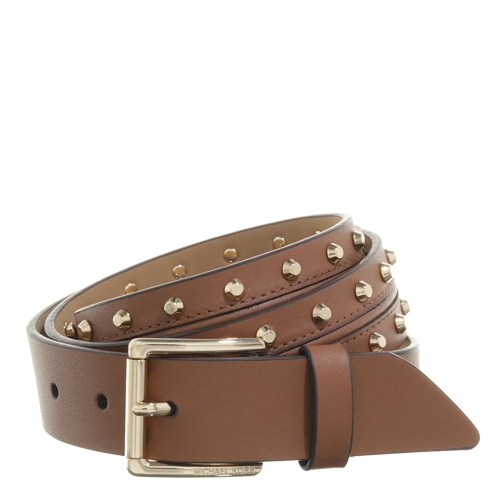 MICHAEL Michael Kors Non-Reversible 32Mm Astor Stud Leather Belt Luggage Ceinture en cuir