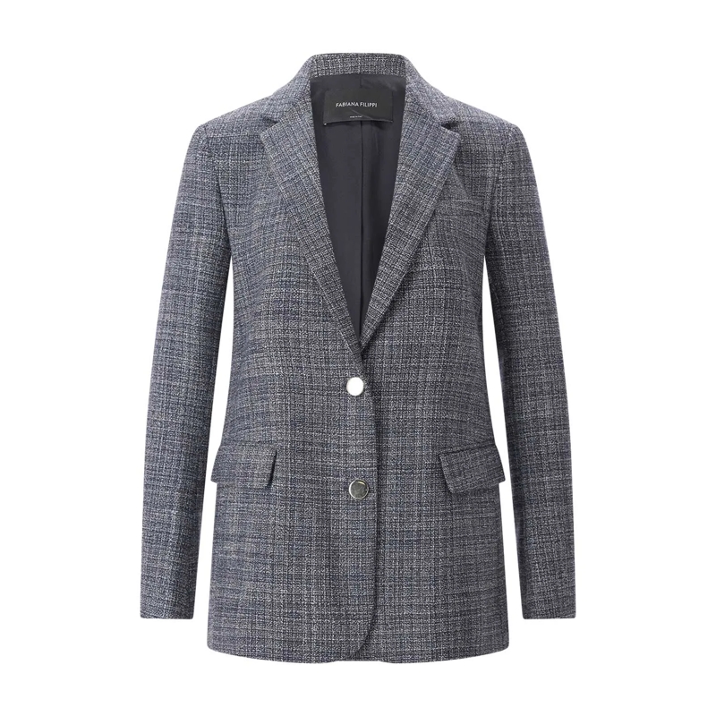 Fabiana Filippi Blazer Blazer aus Wolle blau