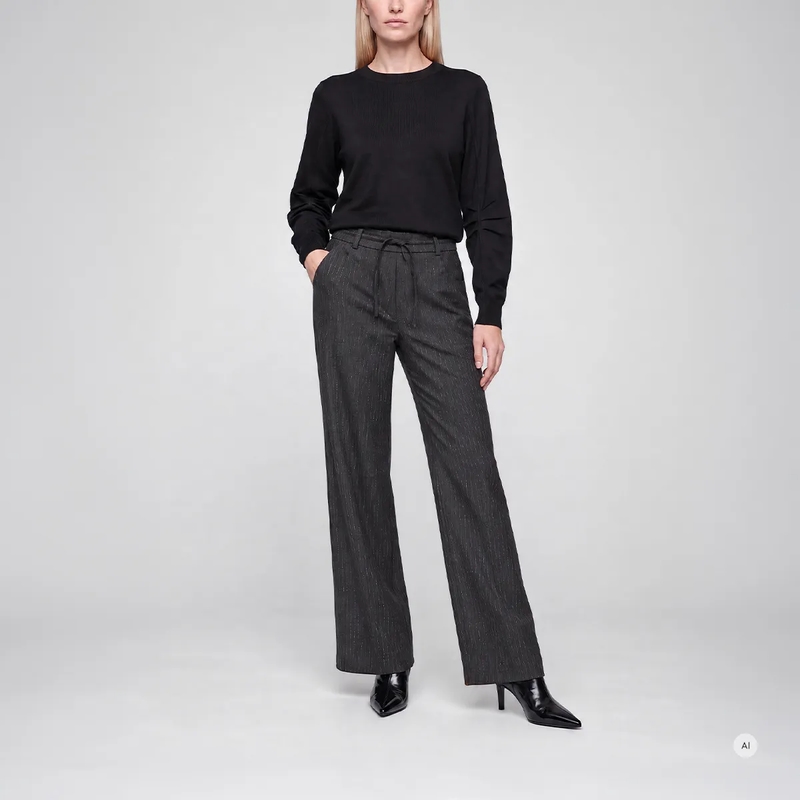 Marc Aurel Pullover Pullover mit Falten-Details schwarz(Image 2)